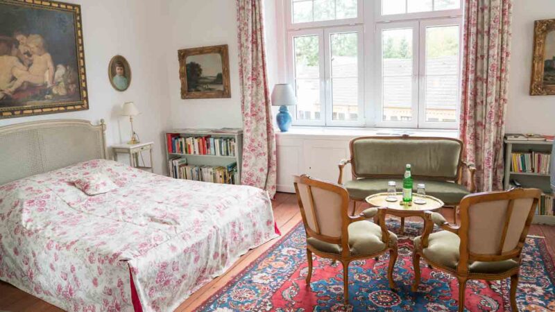 Inside photo of the rooms at Burg Satzvey Castle Hotel in Germany