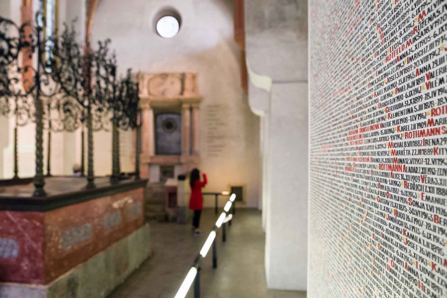 Detail of the list of Jews murdered in the Holocaust - Prague, C | Getting Stamped
