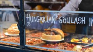 Hungarian Traditional Goulash from Budapest Restaurant