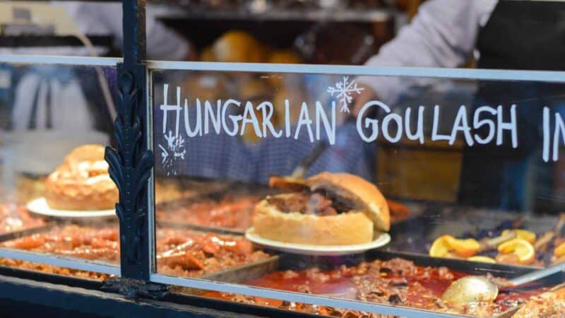 Hungarian Traditional Goulash from Budapest Restaurant