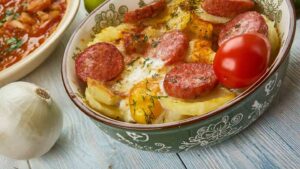Layered Potatoes a traditional Hungarian food
