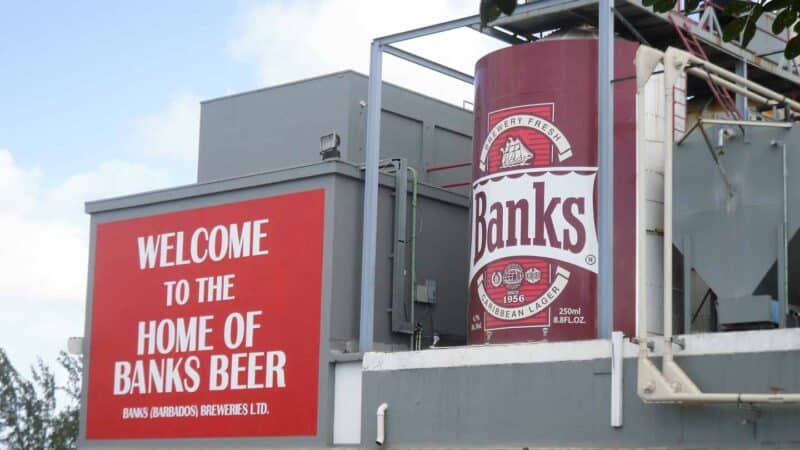 Tanks on tour of the Banks brewery during a brewery tour - Things to do in Barbados