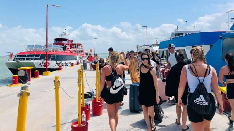 Holbox ferry dock