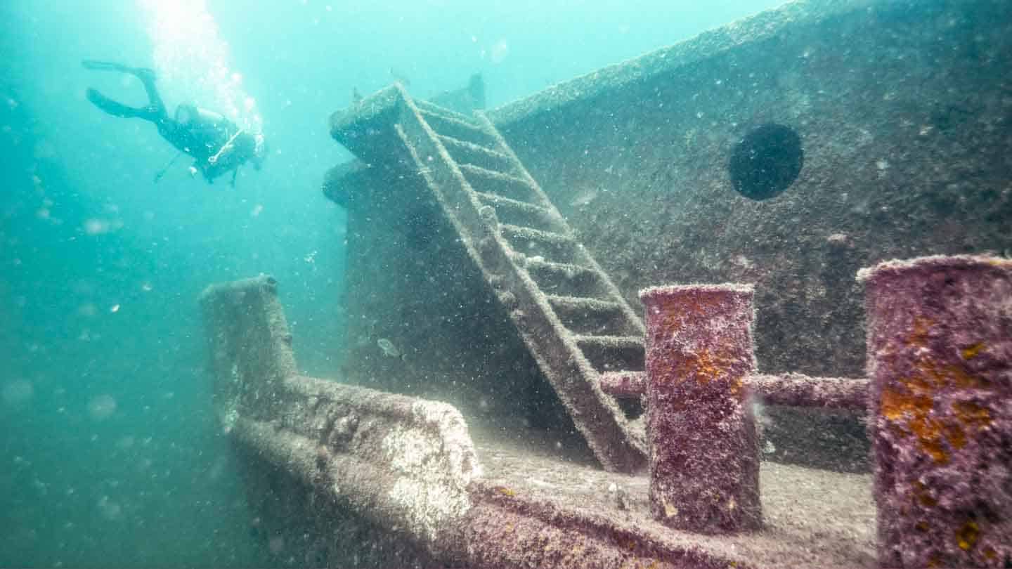 Diving the Black Bart Shipwreck Diving Panama City Beach FL Best