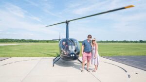 Wisconsin Dells Helicopter Tour Couple