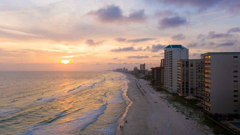 Sunset on Panama city beach Fl - Top reasons to visit PCB florida