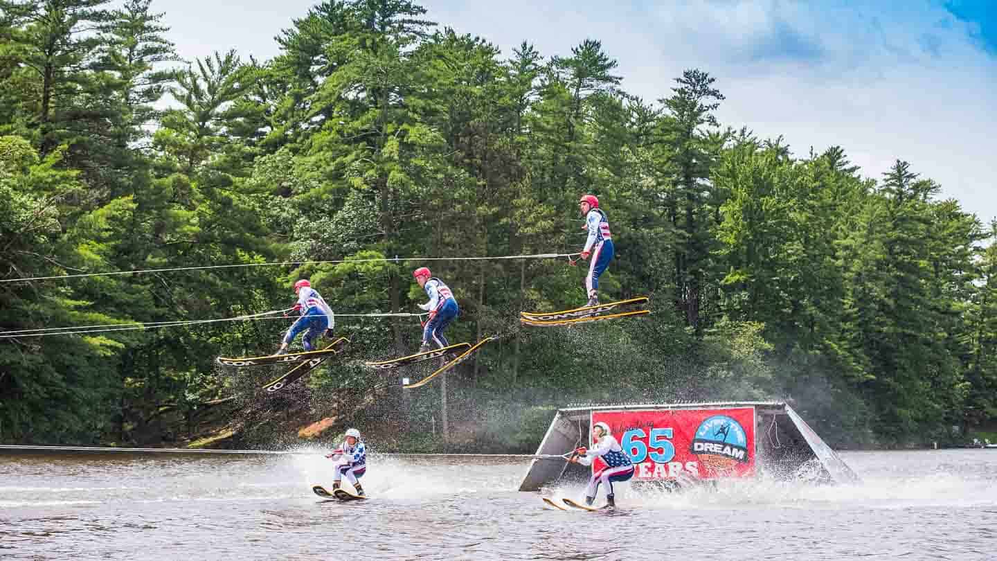 Things to do in Wisconsin Dells Tommy Bartlett Water Show GETTING STAMPED