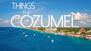 Aerial Photo of Cozumel Island Mexico - Featured image for things to do in Cozumel