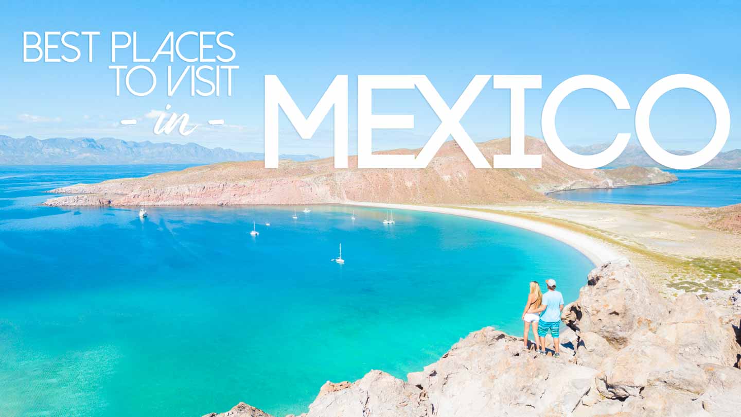 Couple standing on a rocky overlook - Featured image for best places to visit in Mexico