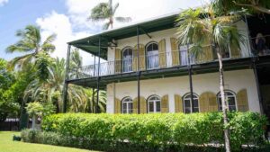 Exterior view of the Hemingway House in Key West - Top road trip attractions