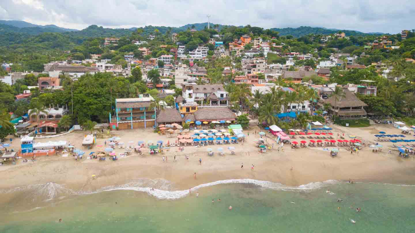 Aerial View of Sayulita - Places to visit in Mexico