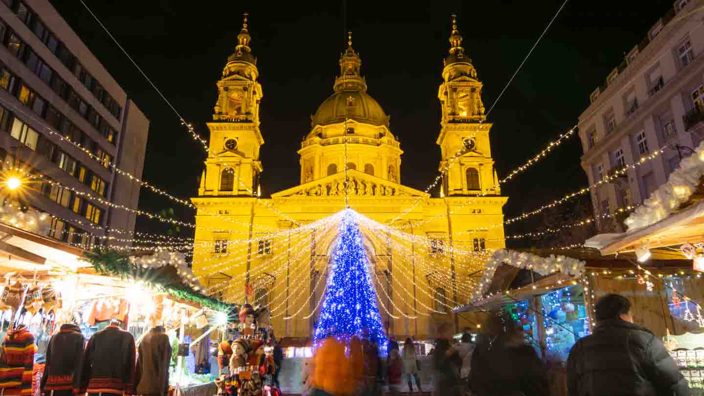St. Stephens Basilica Christmas Market - Christmas in Budapest