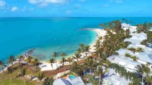 Aerial Photo of Fort Zachary Taylor Beach - Things to do in Key West