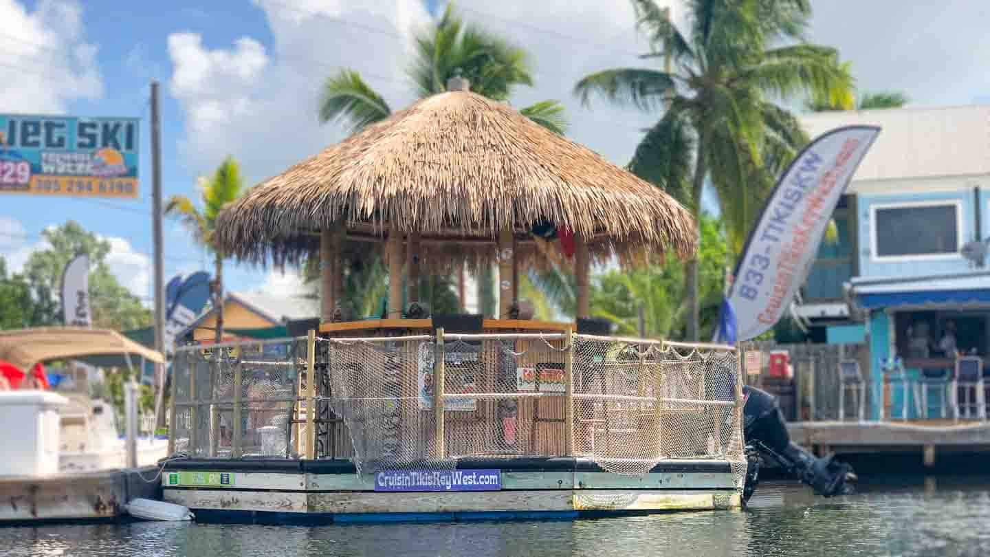 Things to do in Key West Floating Tiki Bar Key West GETTING STAMPED