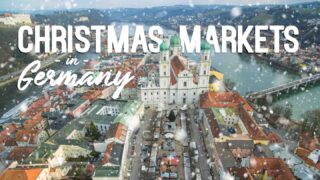 Aerial View of a Christmas MAaket in Germany - Featured image