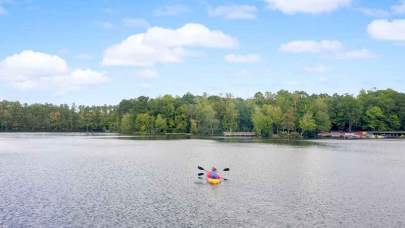 Couple Kayaking in Waller Mill Park - Top things to do in Williamsburg