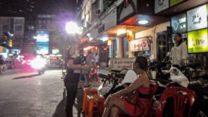 People working in the Patpong District of Bangkok - Nightlife and Entertainment