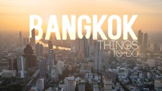 City Skyline during a golden sunset - Things to do in Bangkok Featured Image