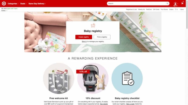 Target Baby Registry 