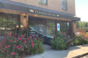 Exterior view of Cochon on 2nd - Top lunch spot in Williamsburg VA