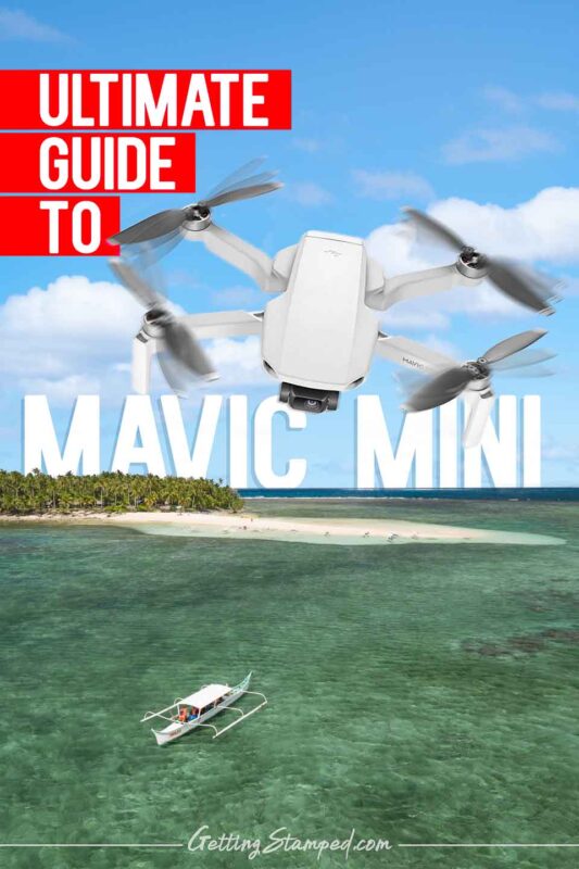Aerial photo of Mavic Mini over and island while traving - Mavic Mini Review