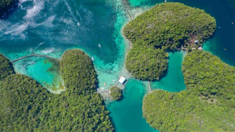 Aerial View of Sugba Lagoon - Best Day Trips in Siargao