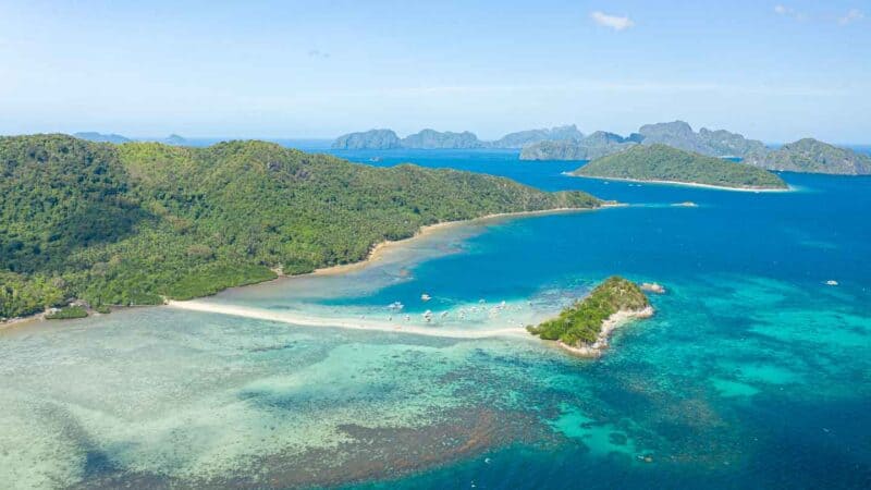 Drone view of Snake Island