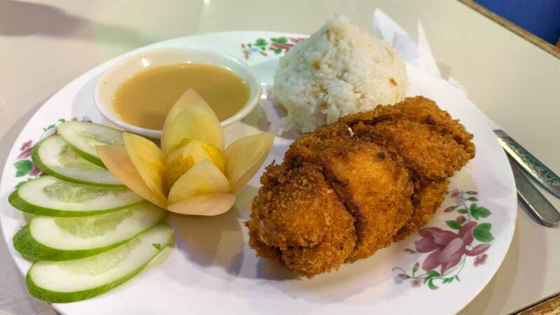 Chicken Cordon Bleu filipino style at an El Nido restaurant