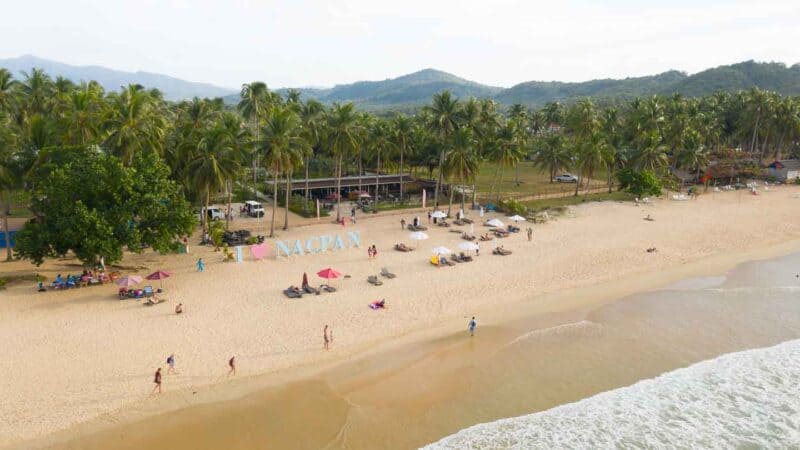 Restaurant in the Nacpan Beach Area of El Nido 