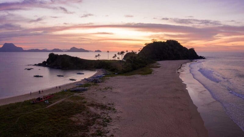 Nacpan Beach Sunset