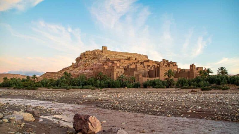 View of the exterior of the Ouarzazate ancient Berber Village