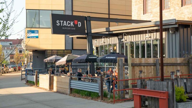 exterior picture of Stack'd Burger Bar in Milwaukee Wisconsin