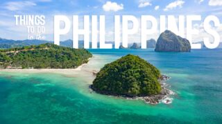 Islands in El Nido Bay Palawan - Featured Image for Things to do in the Philippines