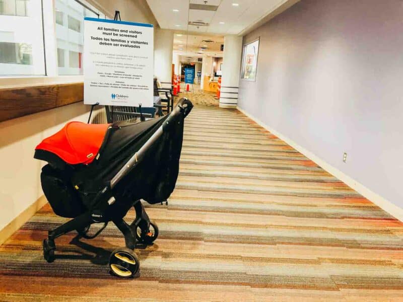 Doona Car Seat Stroller at hospital