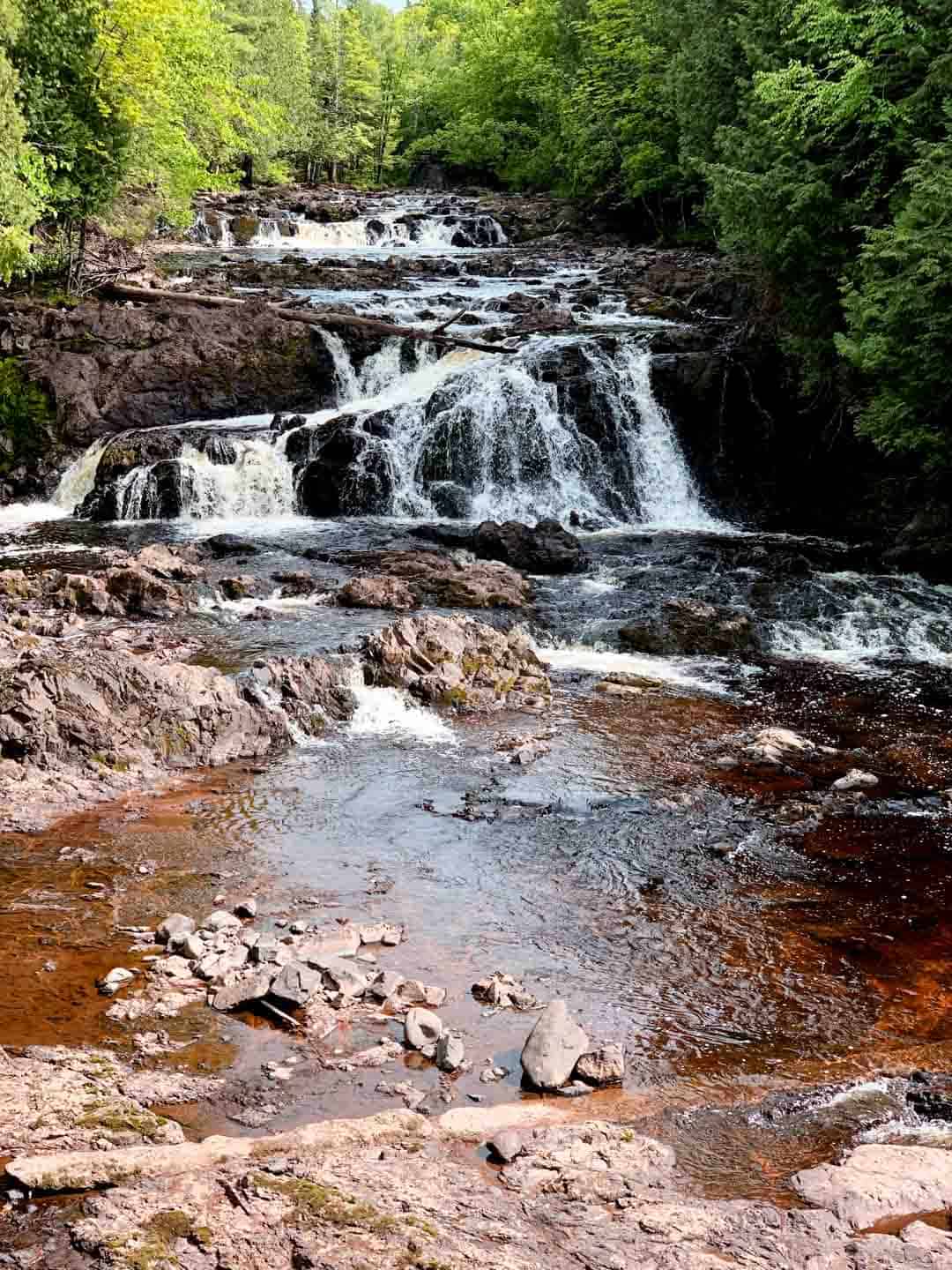 Copper Falls State Park Wisconsin Waterfall Getting Stamped