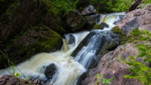 Long Slide Falls Waterfall in Wisconsin