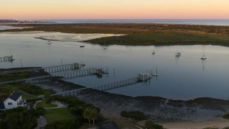 Aerial photo of the Anastasia State Park