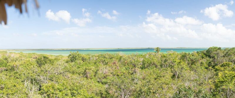 panoramic view of the Muyil Lagoon