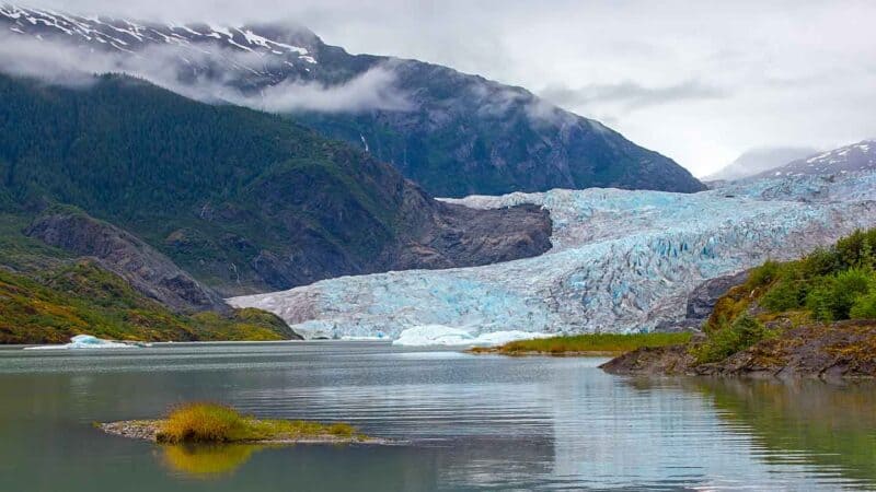 Mendenhall Glacier in Juneau, Alaska