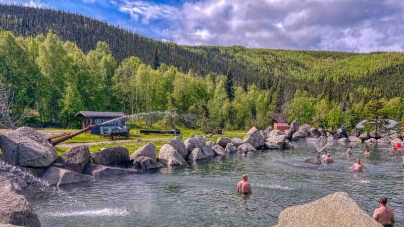 hot springs in Fairbanks Alaska.