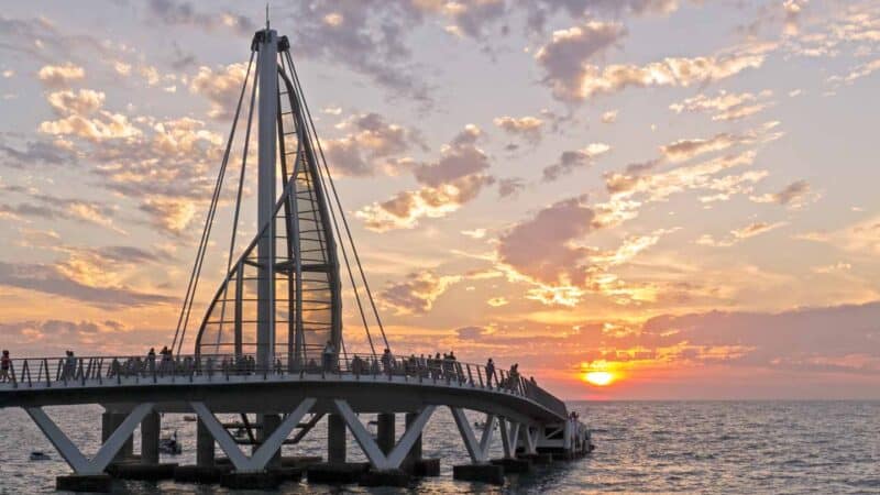 Los Muertos pier in Puerto Vallarta, Mexico