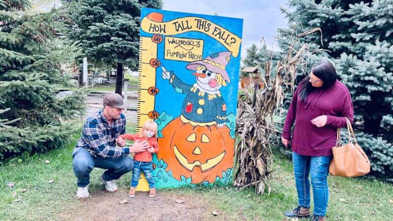 family pumpkin patch fun in Wisconsin