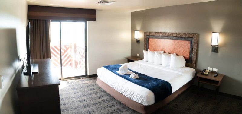 interior view of a hotel room at the Kalahari Resort in Wisconsin Dells