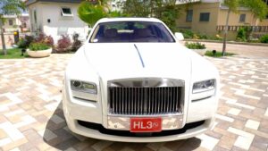 White Rolls Royce avalible for transfer to Sandals Royal Barbados