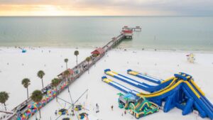 Aerial view of Pier 60 at Clearwater Beach - Things to do