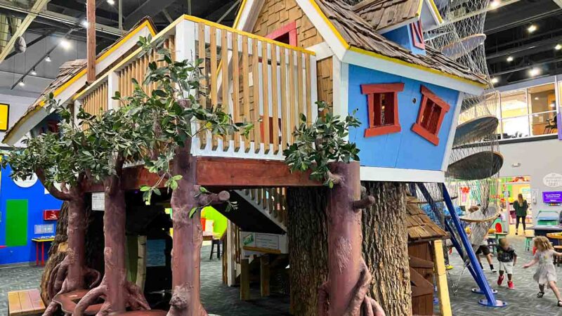 large indoor tree house as the centerpiece of the Great explorations Children's Museum of St. Pete Florida