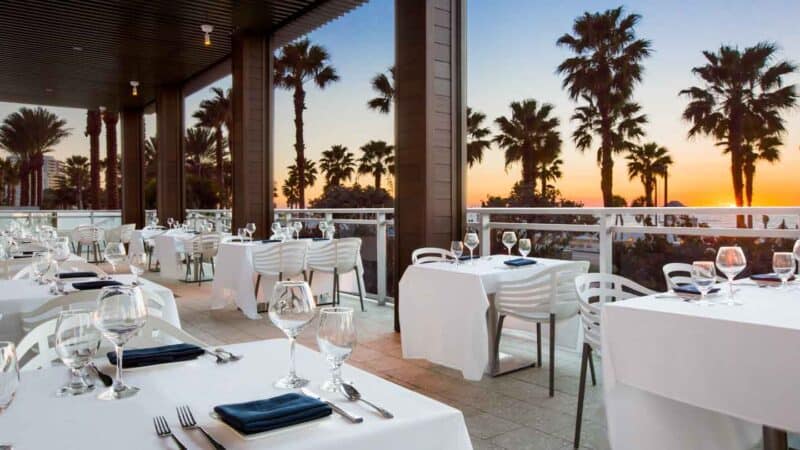 Ocean Hai Clearwater restaurant dining room and view 