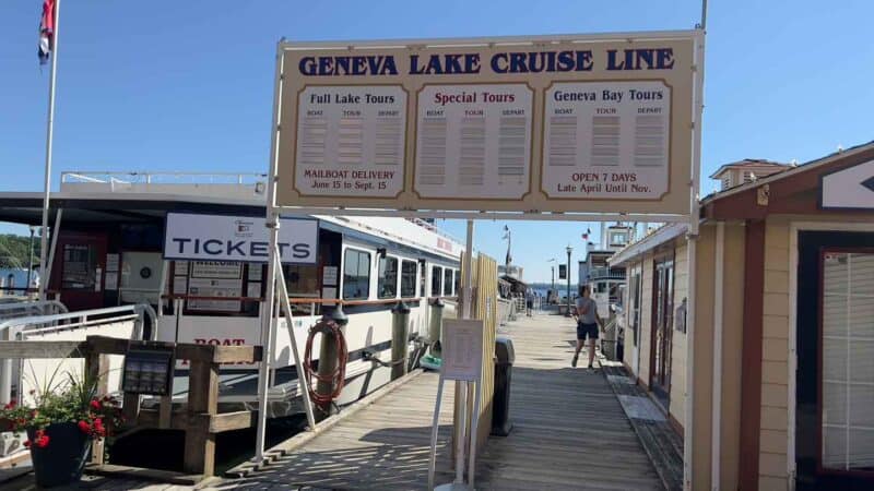 Lake Geneva Boat Cruise Dock