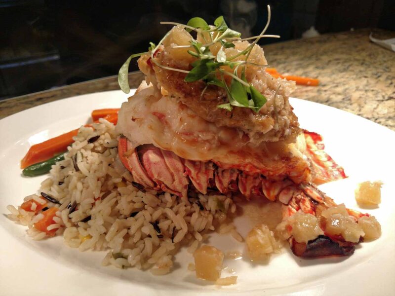 Bayside Grille Key Largo Stuffed lobster tail dish