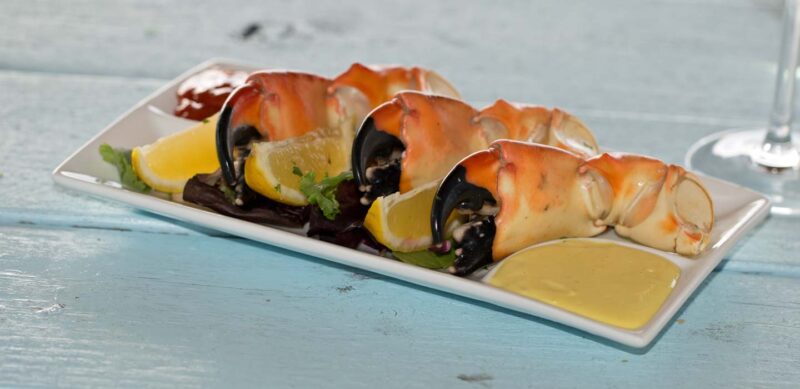 Stone Crab claws on a plate